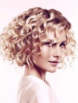 Blonde Curly Hairstyle by Trevor Sorbie