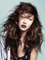 Long Brown Messy Hairstyle by Tracey Hughes