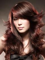 Brown Flicked Hairstyle by Anne Veck Hair