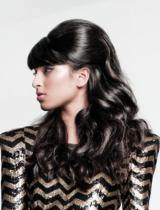 Black Updo Hairstyle by Balmain Hair