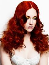 Long Red Party Hairstyle by NHF