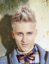 Mens Short Blonde Hairstyle by Zeba