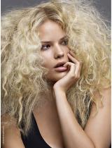 Long Blonde Frizzy Hairstyle by Jean Marc Maniatis