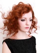 Red Party Hairstyle by Guy Kremer