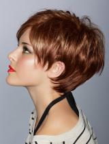 Brown Choppy Hairstyle by Web Collections