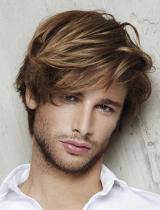 Mens Long Brown Hairstyle by Fabio Salsa