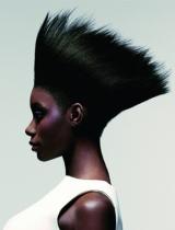 Medium Black Spikey Hairstyle by Sassoon