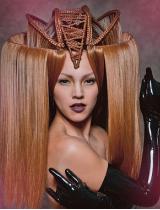 Long Brown Avant Garde Hairstyle by Yeliz Kaya