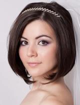 Medium Brown Wedding Hairstyle by Wedding Collections