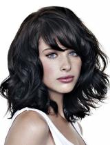 Black Wavy Hairstyle by Jean Louis David