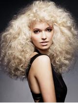 Blonde Frizzy Hairstyle by Barrie Stephen