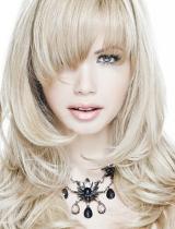 Blonde Flicked Hairstyle by Web Collections