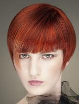  Red Bob Hairstyle by William De Ridder