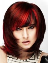 Medium Red Hairstyle by Anne Veck Hair