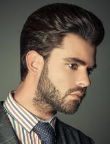 Mens Medium Black Hairstyle by Sassoon