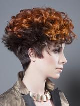 Red Curly Hairstyle by Mikel Luzea