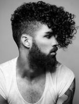 Mens Curly Hairstyle by Rainbow Room