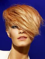 Short Blonde Messy Hairstyle by VOG