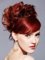 Red Wedding Hairstyle by Anne Veck Hair