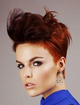 Red Glamourous Hairstyle by Academy314