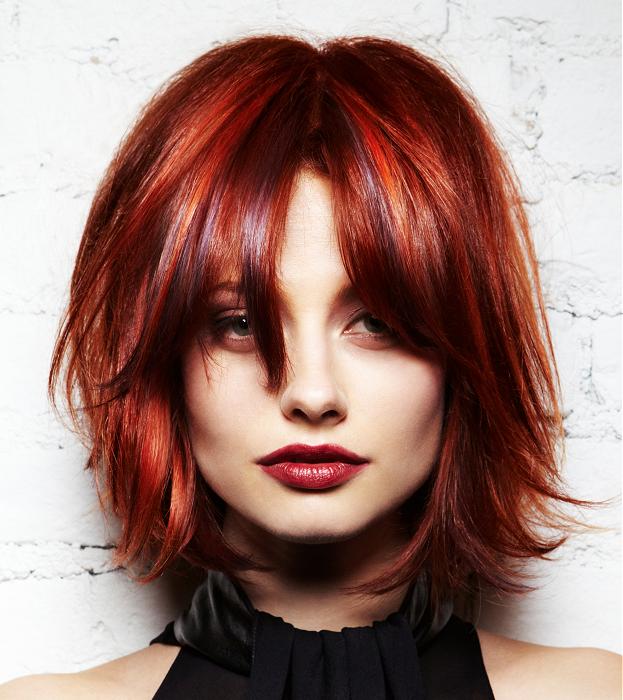 Lanza Medium Red Hairstyles