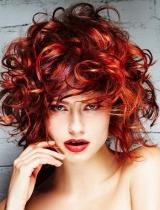 Red Curly Hairstyle by Lanza