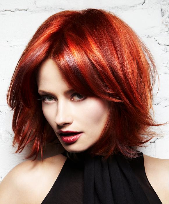 Lanza Medium Red Hairstyles