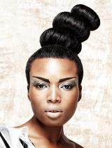 Black Top-Knot Hairstyle by 3thirty Hair and Beauty