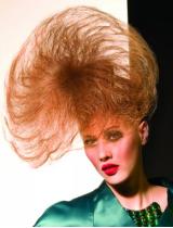 Long Red Avant Garde Hairstyle by Patrick Cameron