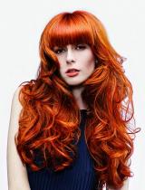 Long Red Shaggy Hairstyle by Hairdreams