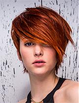 Short Red Hairstyle by Eric Zemmour