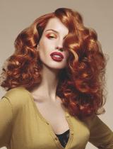 Red Wavy Hairstyle by Schwarzkopf