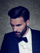 Mens Short Black Hairstyle by Gandini