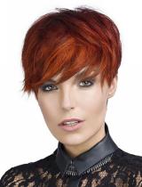 Short Red Hairstyle by XYZ Coiffeur Crateur 