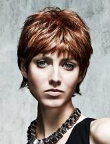  Red Straight Hairstyle by Jean Marc Maniatis