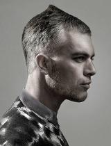 Mens Short Grey Hairstyle by Makeover