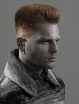 Mens Short Red Hairstyle by Makeover