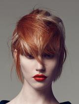 Red Messy Hairstyle by Sassoon