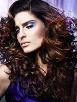 Long Brown Curly Hairstyle by Anne Veck Hair