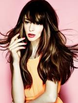 Long Brown Fringe Hairstyle by Royston Blythe