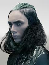 Mens Long Black Hairstyle by D&J Ambrose