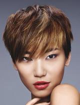 Short Brown Choppy Hairstyle by Schwarzkopf