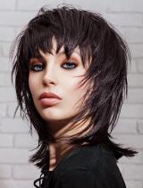 Medium Fringe Hairstyle by Christine Margossian