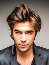 Mens Long Brown Hairstyle by Eric Zemmour