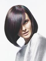 Schwarzkopf Straight Coloured Multi-tonal Side-parting Bob Womens Haircut Hairstyle