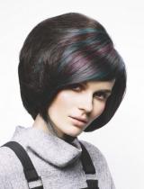 Medium Black Coloured Hairstyle by Schwarzkopf