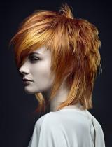 Red Messy Hairstyle by Paul Stafford