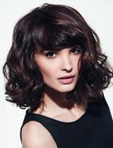 Long Brown Fringe Hairstyle by Franck Provost