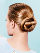 Long Top-Knot Hairstyle by Michel Dervyn