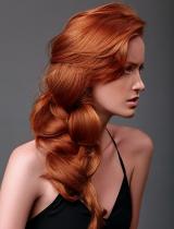 Long Red Hairstyle by Christine Margossian